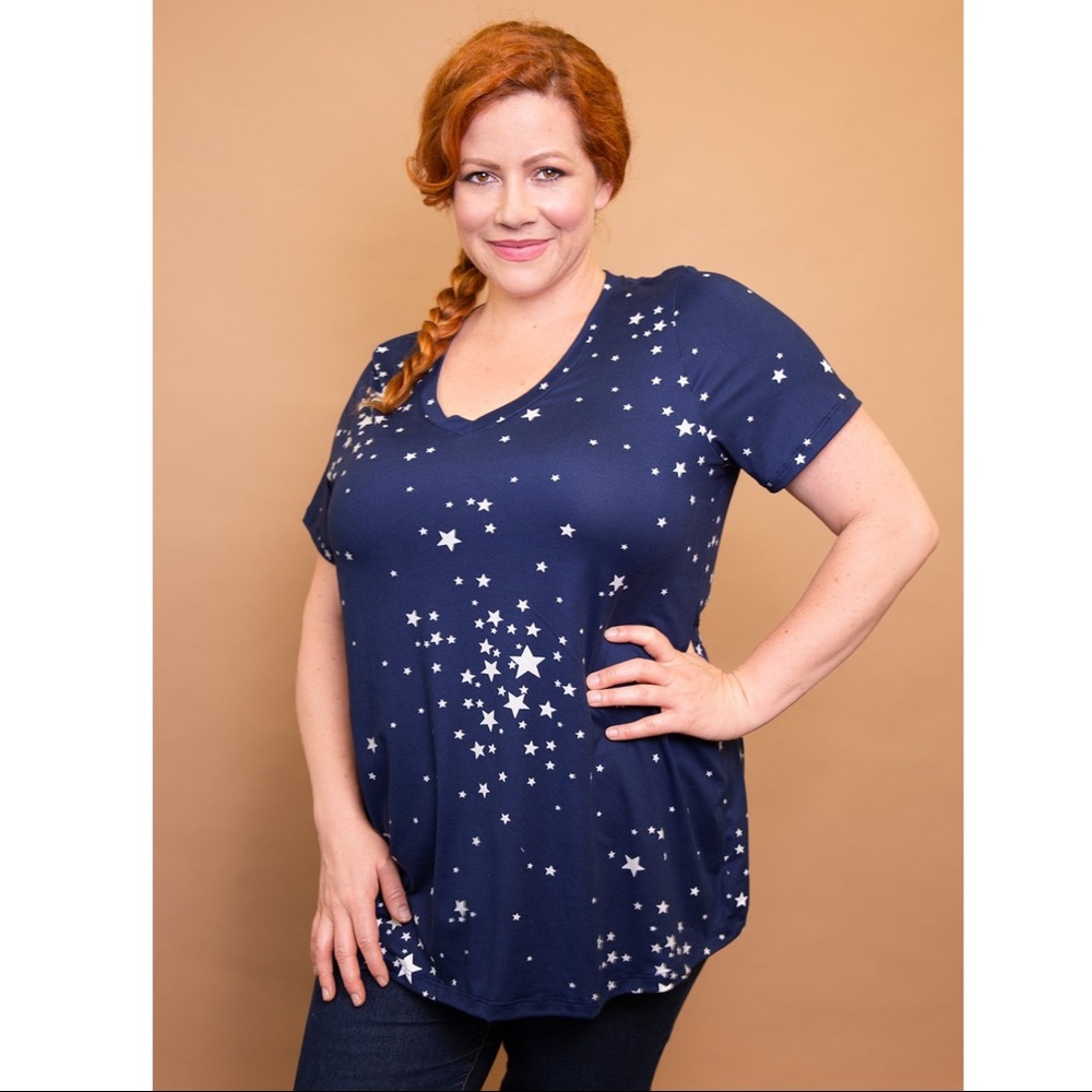 Star Vneck Tee